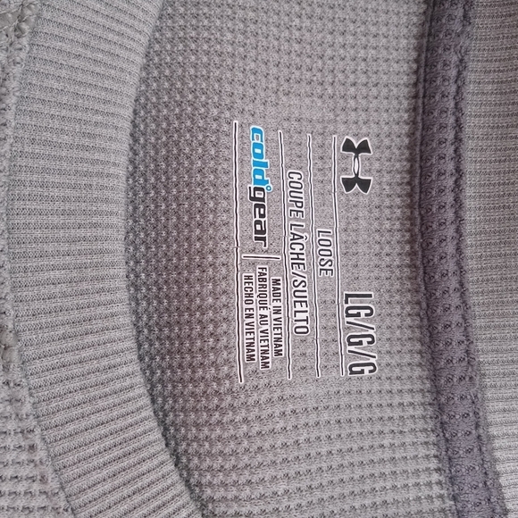 Under Armour Gray Long Sleeve Shirt MEN'S SIZE‎ LG. LOOSE EXCELLENT CONDITION - Picture 3 of 9
